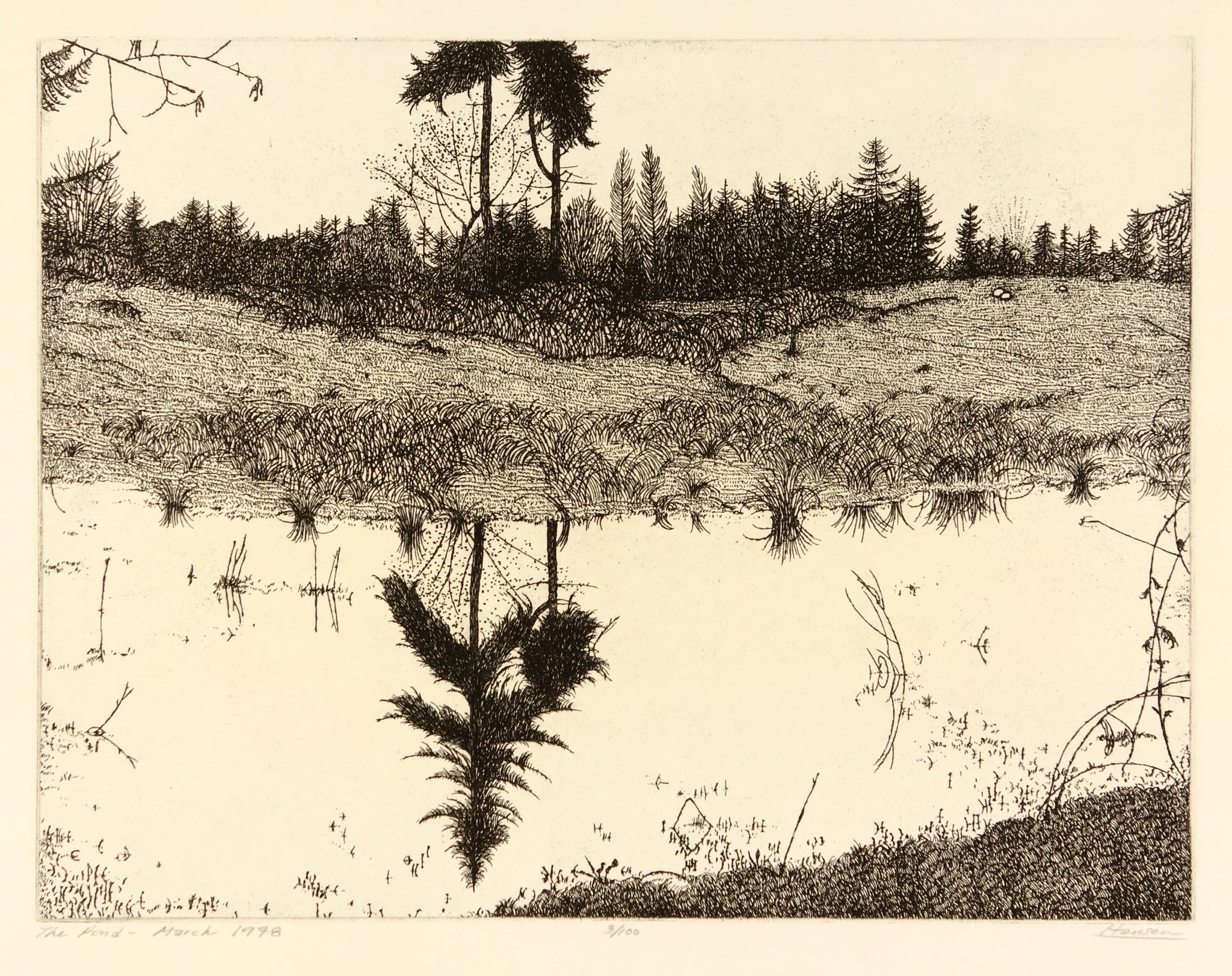 The Pond - March 1978 by Art Hansen - Davidson Galleries