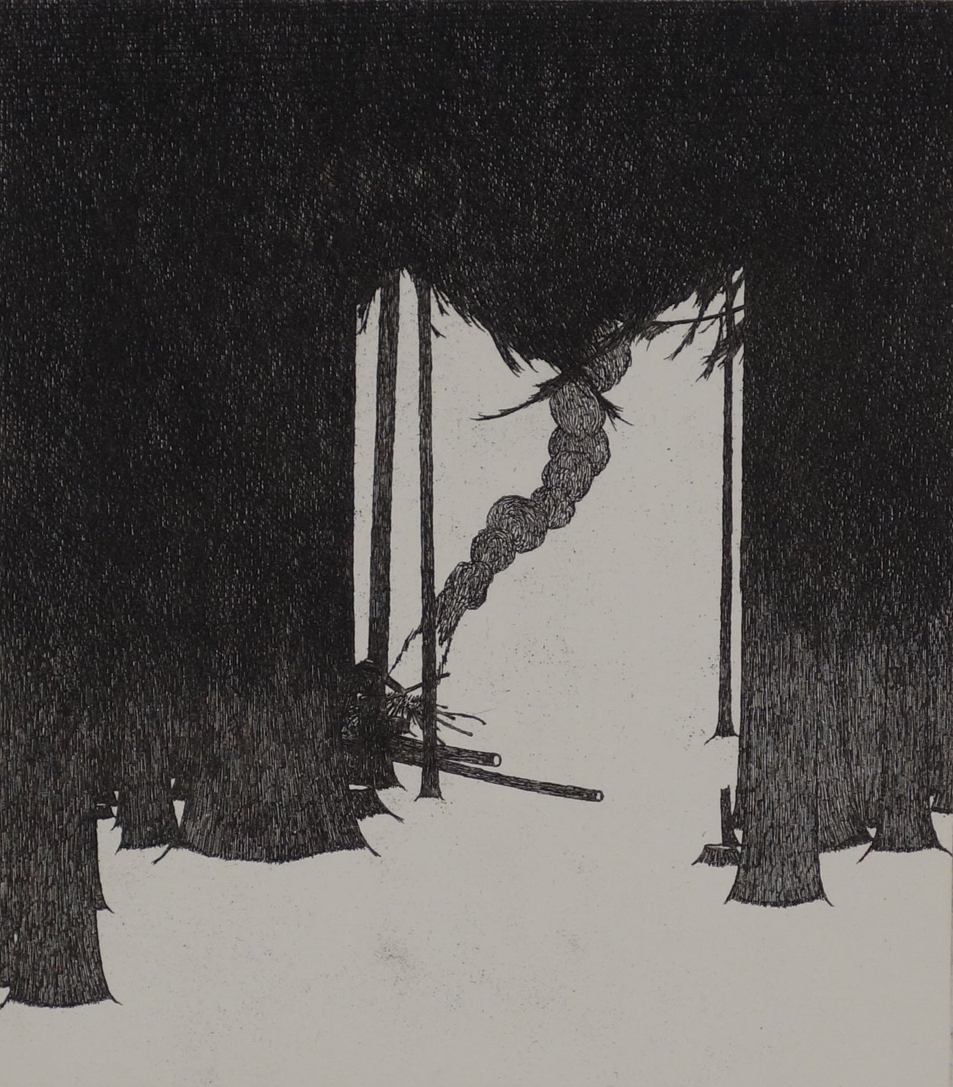 Forest Clearing - February 1975 by Art Hansen - Davidson Galleries