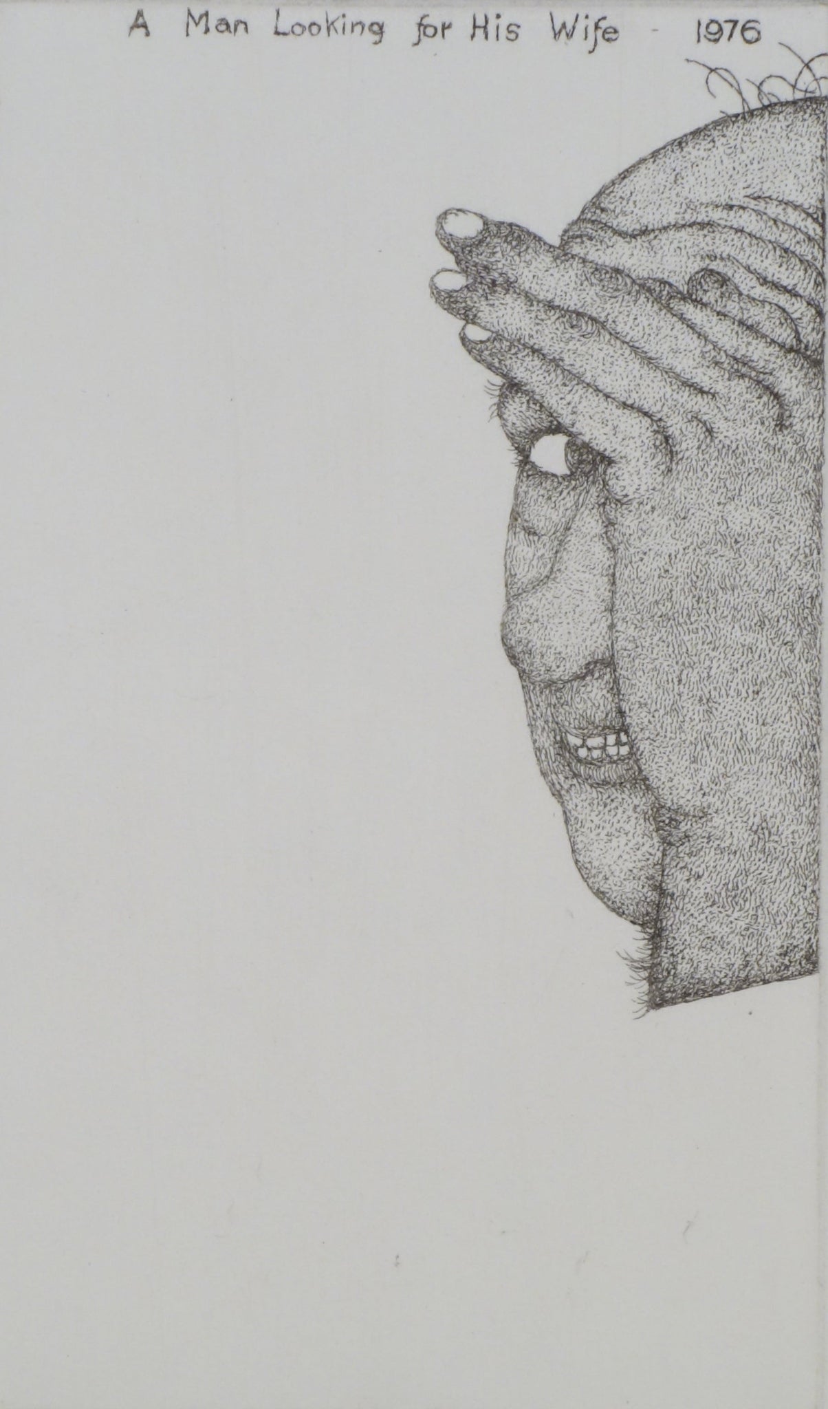 A Man Looking for His Wife by Art Hansen - Davidson Galleries
