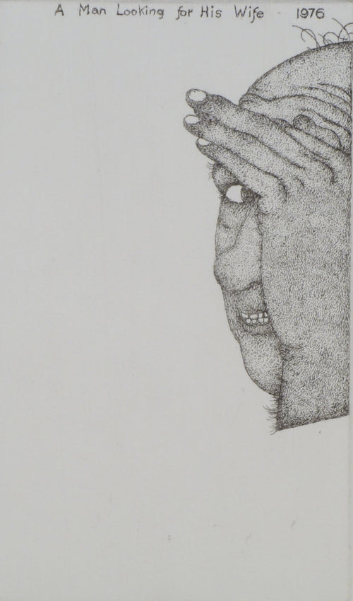 A Man Looking for His Wife by Art Hansen - Davidson Galleries