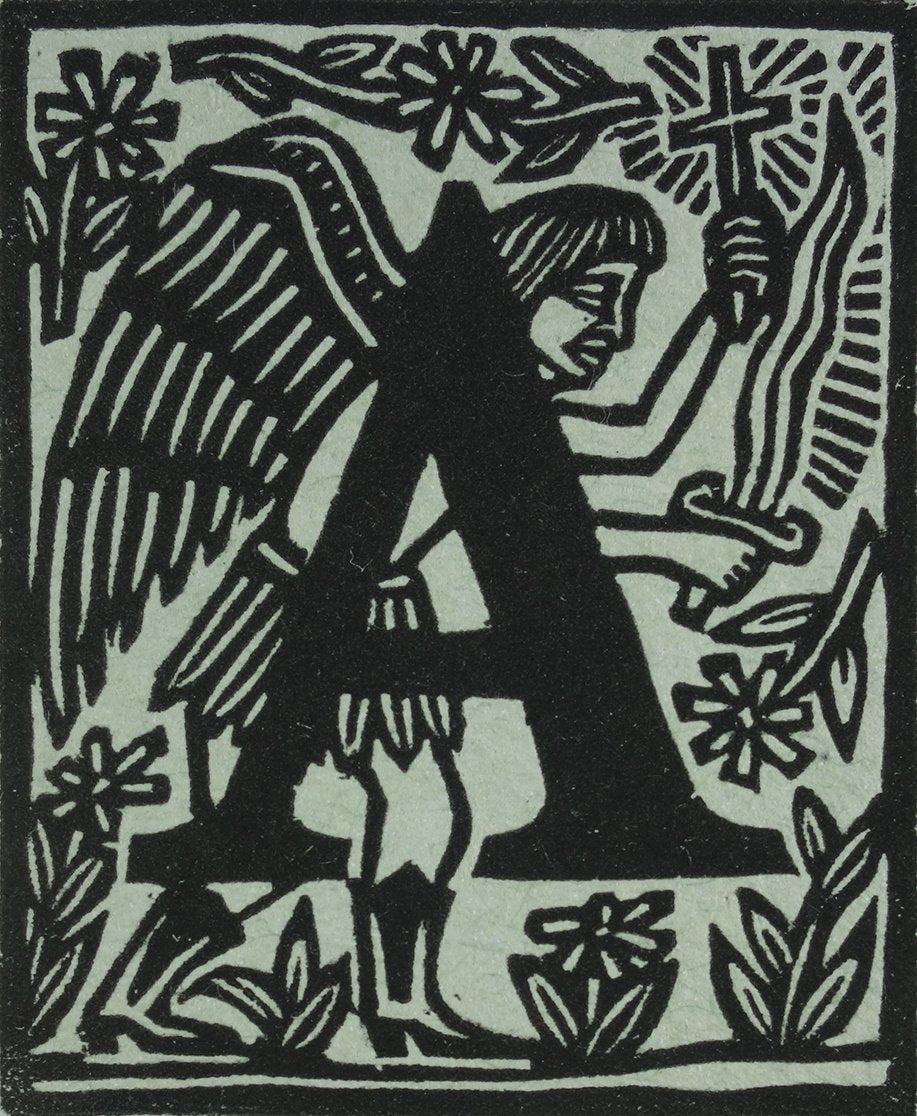 "A" with angel by Artemio Rodriguez - Davidson Galleries