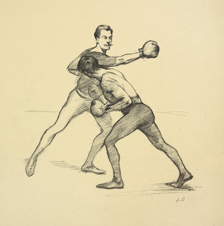 Boxers by Albert de Belleroche - Davidson Galleries