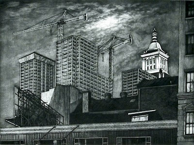Cranes and Concrete by Frederick Mershimer - Davidson Galleries