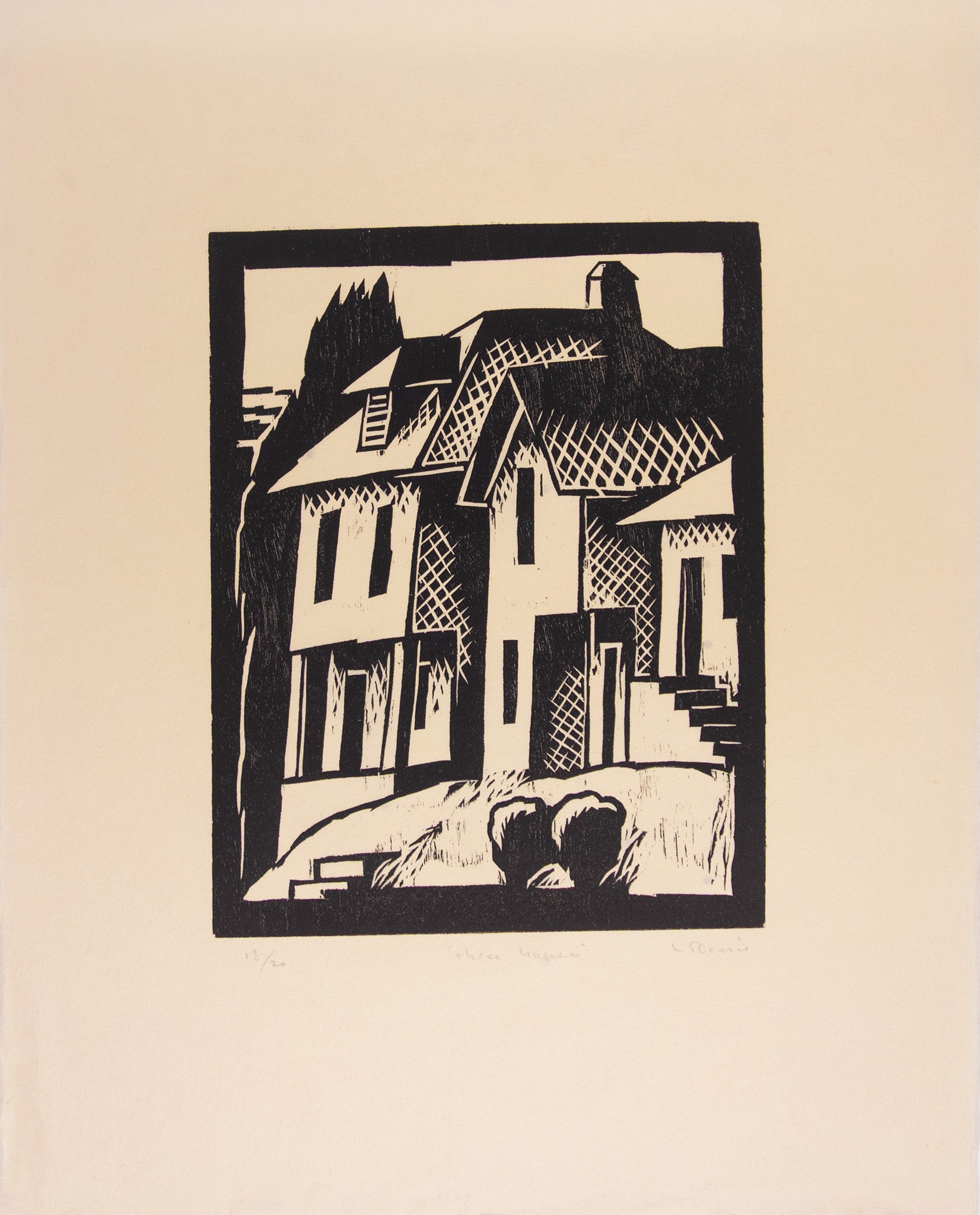Three Houses, Bremerton by Lockwood Dennis - Davidson Galleries