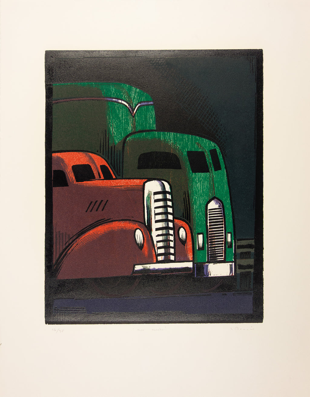 Two Trucks by Lockwood Dennis - Davidson Galleries