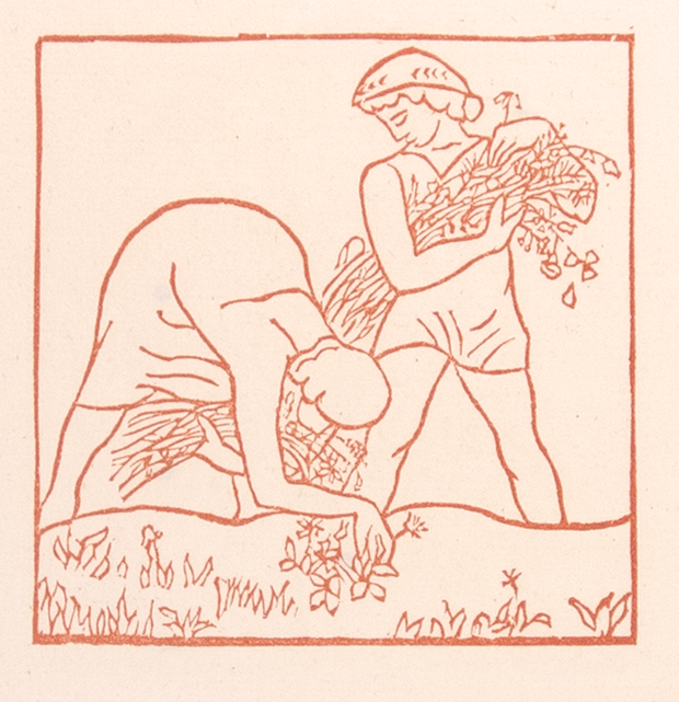 Daphnis and Chloe Picking Flowers