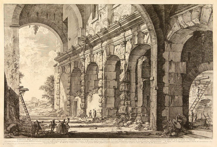 Substructure of the Temple of Claudius at the Church of SS. Giovanni e Paolo (formerly called the Curia Hostilia) by Giovanni Battista Piranesi - Davidson Galleries