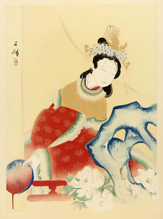 Chinese Woman Pouring Blood by Koga Kano (Mitsumasa) - Davidson Galleries