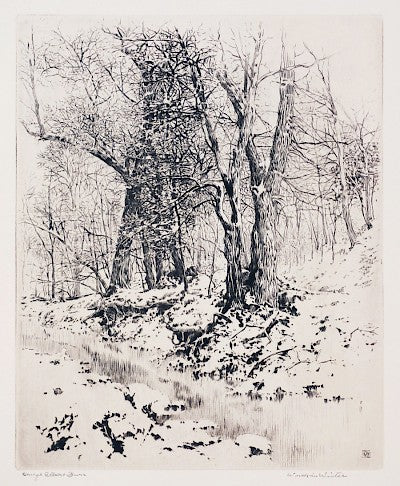 Woods in Winter by George Elbert Burr - Davidson Galleries