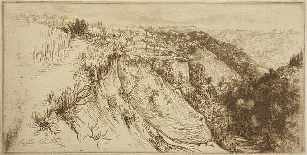 La Vallee Fertile, près Monte Oliveto Maggiore by Edgar Chahine - Davidson Galleries