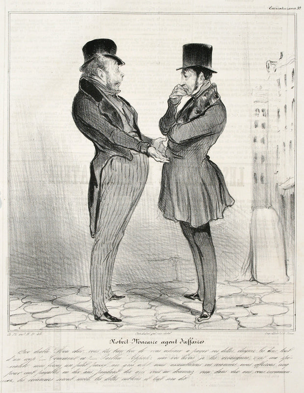 Robert Macaire Agent D'Affaires by Honoré Daumier - Davidson Galleries