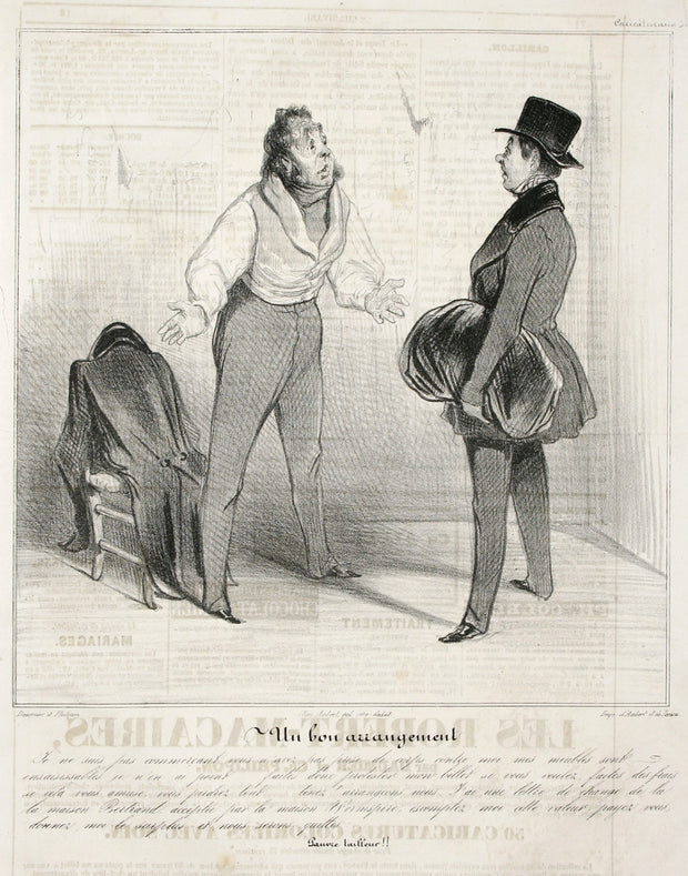 Un Bon Arrangement by Honoré Daumier - Davidson Galleries