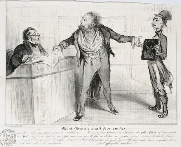 Robert Macaire Renait De Ses Cendres by Honoré Daumier - Davidson Galleries