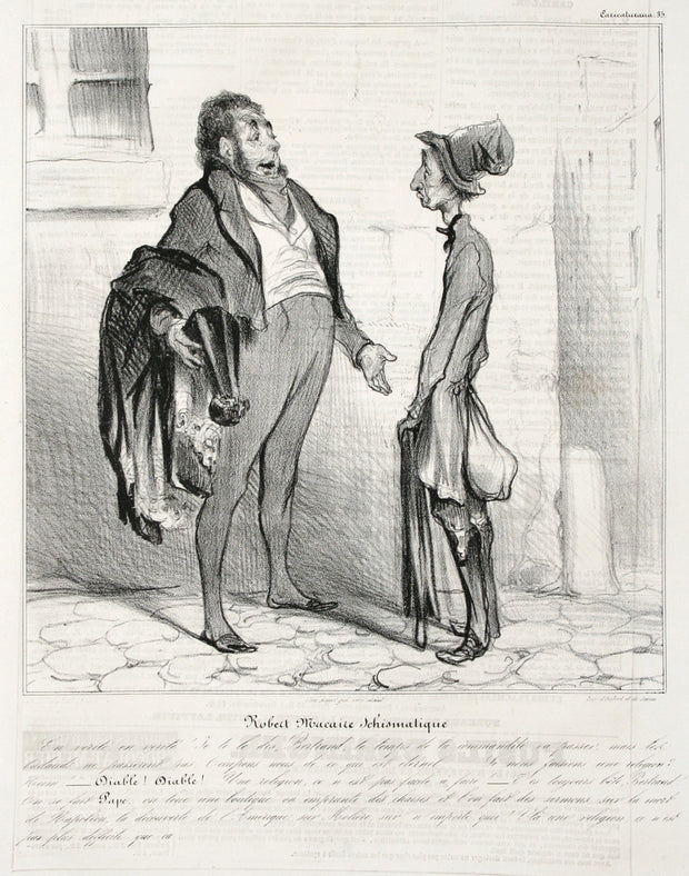 Robert Macaire Schismatique by Honoré Daumier - Davidson Galleries