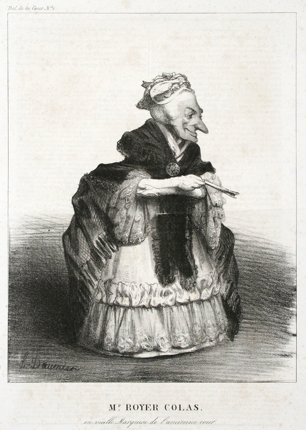 Mr. Royert Colas, En Vieille Marquise De L'Ancienne Cour by Honoré Daumier - Davidson Galleries