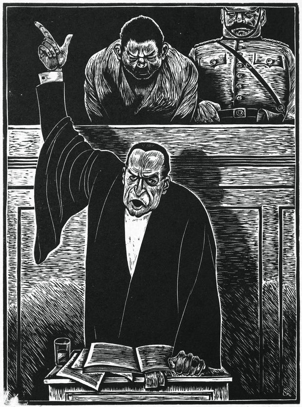 Man On Trial by Fritz Eichenberg - Davidson Galleries
