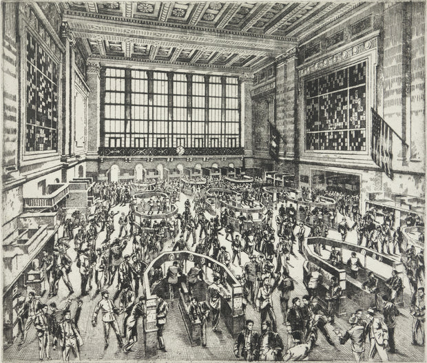 New York Stock Exchange, Interior by Andrew B. Karoly - Davidson Galleries