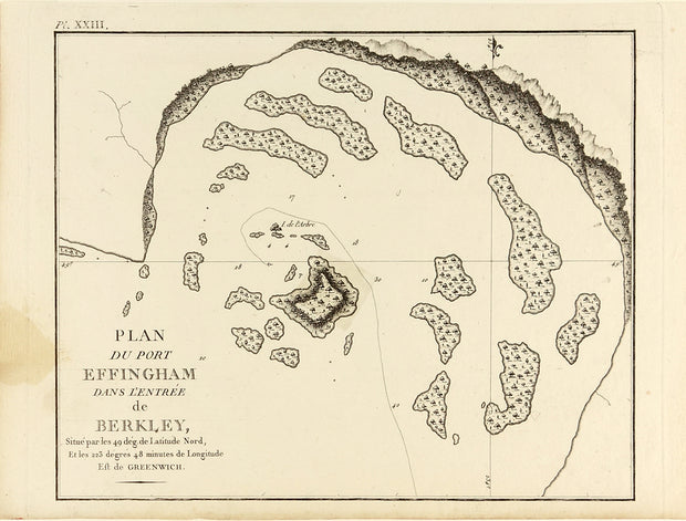Plan Du Port Effingham Dans L'Entrée De Berkley by Maps, Views, and Charts - Davidson Galleries