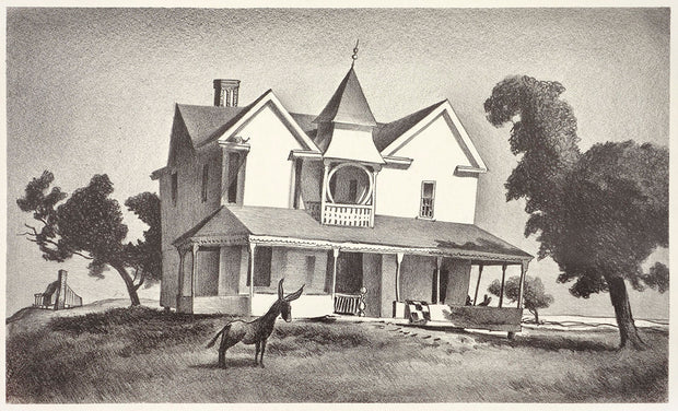 Old House with Donkey by John C. Menihan - Davidson Galleries