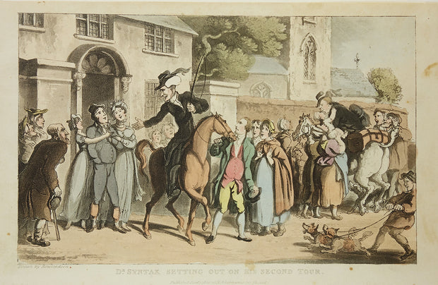 Dr. Syntax Setting Out On His Second Tour by Thomas Rowlandson - Davidson Galleries