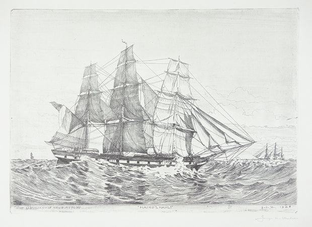 Mains'l Haul (Ship Costilian of Newbury Port) by George C. Wales - Davidson Galleries
